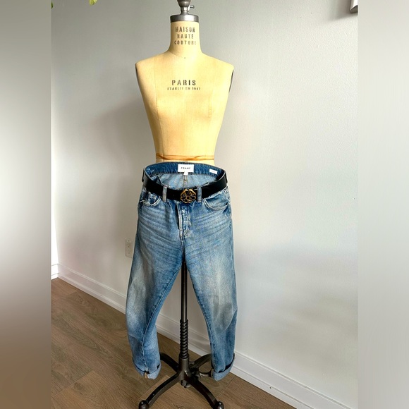 FRAME Le Pixie Slouch High-Waisted Jeans Size 23 - Picture 6 of 6